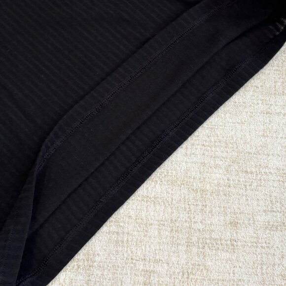 alo Black Ribbed Sea Coast Cropped Turtleneck Tank size Small - Picture 7 of 10